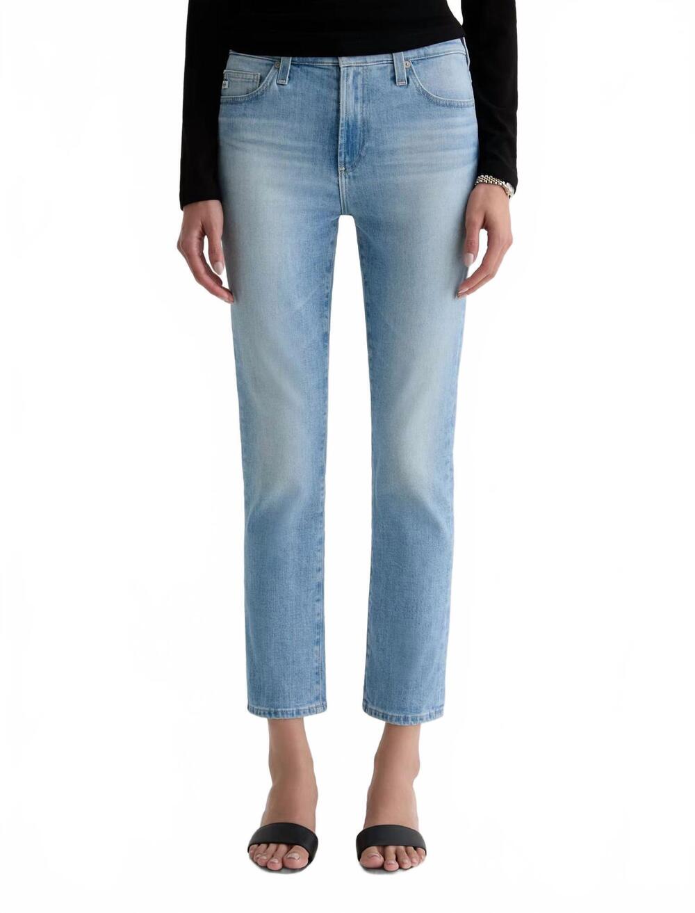 NEW AG JEANS women's mari mid-rise slim straight crop jeans in cruiser